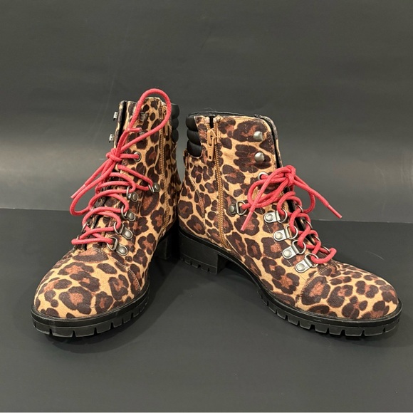 Leopard Print Ankle Boots - Picture 3 of 6